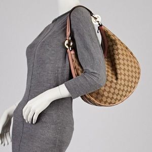 Authentic Gucci GG twins hobo bag